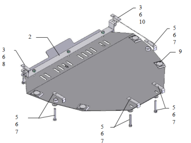 Honda CR-V 2007-2012 plieninė variklio apsauga