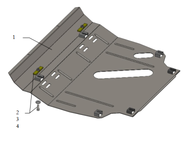 Toyota RAV 4 2006-2012 benzinas plieninė variklio apsauga